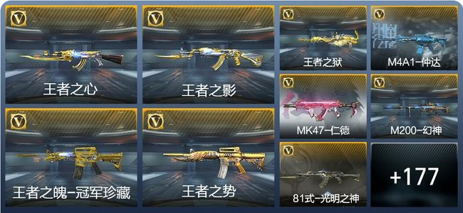 穿越火线：枪战王者V8 7王者武器 253英雄武器 6英雄角色 332万化 大师