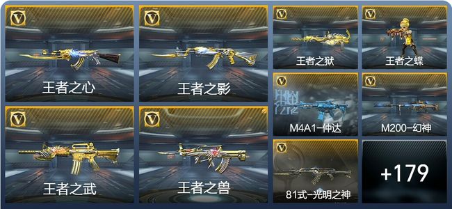 穿越火线：枪战王者V6 18王者武器 290英雄武器 9英雄角色 305万化 大师SS