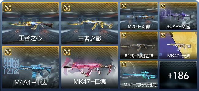 穿越火线：枪战王者V6 10王者武器 290英雄武器 7英雄角色 554万化 专家