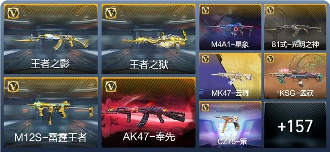 穿越火线：枪战王者V7 5王者武器 220英雄武器 5英雄角色 251万化 专家