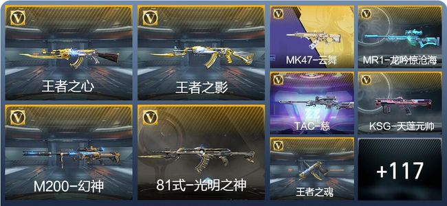 穿越火线：枪战王者V6 5王者武器 143英雄武器 2英雄角色 284万化 精英