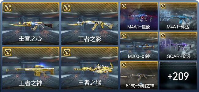 穿越火线：枪战王者V7 22王者武器 331英雄武器 3英雄角色 419万化 专家