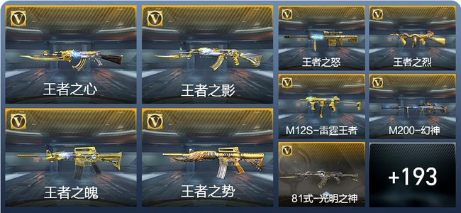 穿越火线：枪战王者V8 33王者武器 306英雄武器 5英雄角色 500万化 枪王S