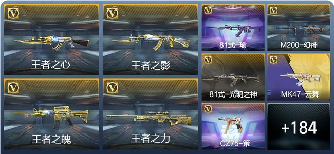 穿越火线：枪战王者V7 31王者武器 315英雄武器 7英雄角色 355万化 专家