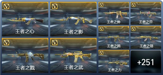 穿越火线：枪战王者V10 96王者武器 555英雄武器 2英雄角色 743万化 专家