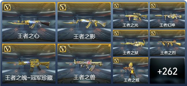 穿越火线：枪战王者V9 54王者武器 499英雄武器 10英雄角色 795万化 专家