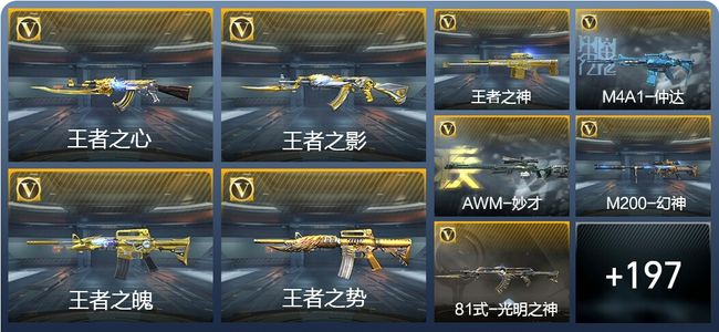 穿越火线：枪战王者V7 12王者武器 301英雄武器 8英雄角色 363万化 枪圣