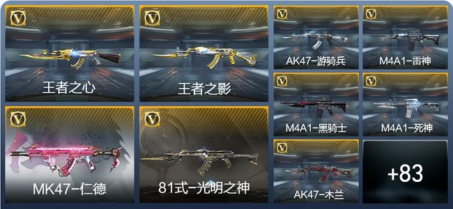 穿越火线：枪战王者V2 5王者武器 119英雄武器 120万化 枪皇