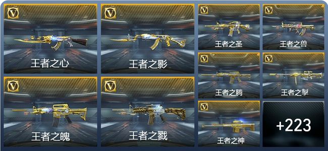 穿越火线：枪战王者V9 36王者武器 480英雄武器 6英雄角色 709万化 枪圣SS