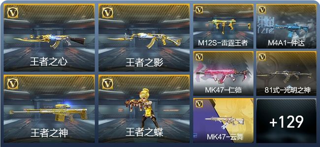 穿越火线：枪战王者V6 10王者武器 209英雄武器 3英雄角色 168万化 专家