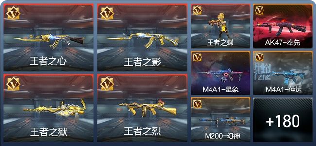 穿越火线：枪战王者V7 16王者 247英雄武器 6英雄角色 379万化 精英