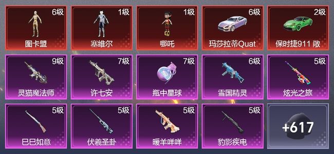 和平精英13载具 40升级枪 31粉装 19尾迹 357枪皮 217套装 168283热力 15印记 王牌