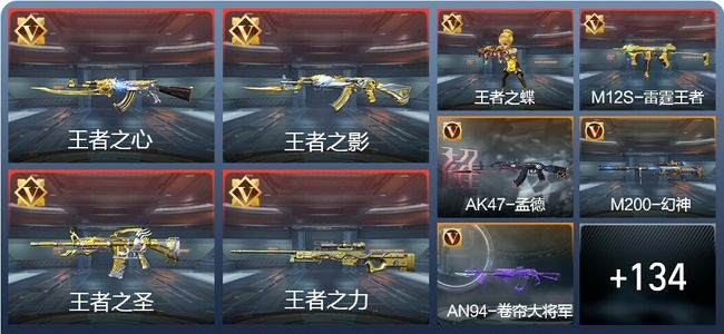 穿越火线：枪战王者V6 13王者 230英雄武器 新锐