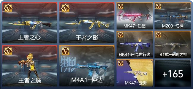 穿越火线：枪战王者V6 10王者 250英雄武器 1英雄角色 336万化 专家