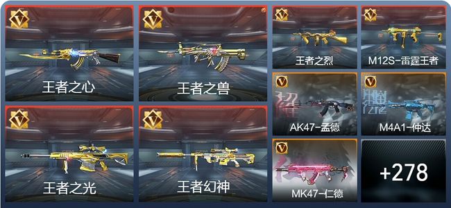 穿越火线：枪战王者V8 25王者 407英雄武器 6英雄角色 524万化 精英