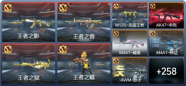 穿越火线：枪战王者V7 26王者 386英雄武器 9英雄角色 374万化 专家