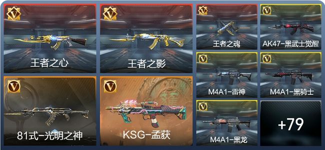 穿越火线：枪战王者4王者 109英雄武器 1英雄角色 119万化 枪王