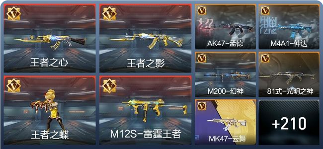 穿越火线：枪战王者V5 21王者 339英雄武器 5英雄角色 528万化 枪皇SSS