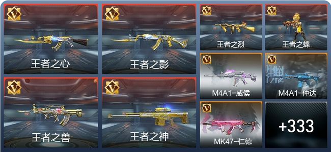 穿越火线：枪战王者V6 32王者 502英雄武器 381万化 精英