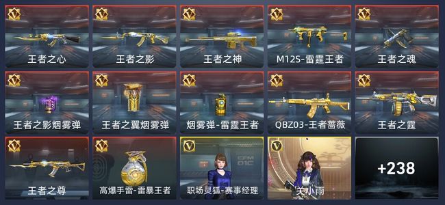 穿越火线：枪战王者V6 15王者 357英雄武器 7英雄角色 354万化 专家S