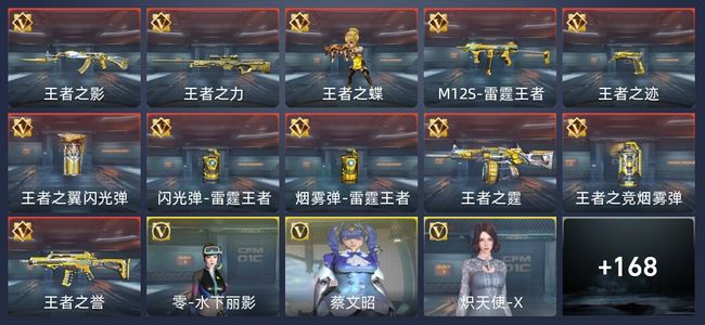 穿越火线：枪战王者V7 11王者 257英雄武器 4英雄角色 363万化 专家S