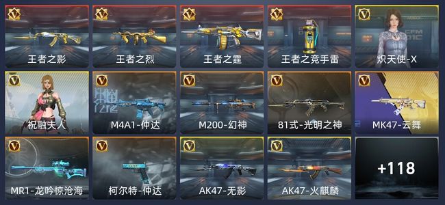 穿越火线：枪战王者V3 4王者 178英雄武器 2英雄角色 306万化 专家S