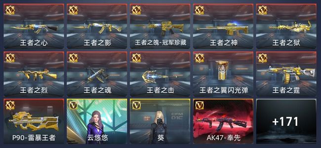 穿越火线：枪战王者V7 12王者 277英雄武器 2英雄角色 293万化 精英