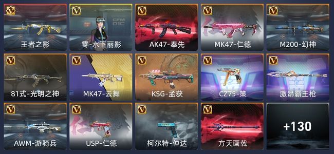 穿越火线：枪战王者V5 1王者 180英雄武器 1英雄角色 313万化 精英