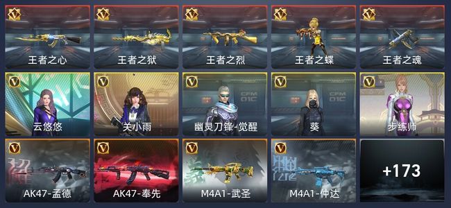穿越火线：枪战王者V7 6王者 249英雄武器 5英雄角色 436万化 专家