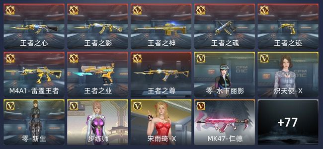 穿越火线：枪战王者V6 28王者 182英雄武器 5英雄角色 259万化 精英