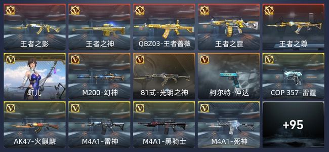 穿越火线：枪战王者V5 6王者 148英雄武器 1英雄角色 215万化 专家S