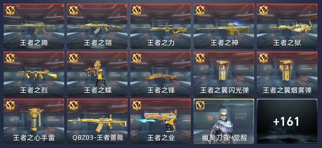 穿越火线：枪战王者V7 23王者 255英雄武器 4英雄角色 304万化 专家