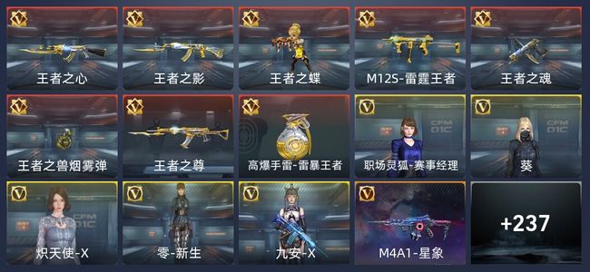 穿越火线：枪战王者V7 8王者 373英雄武器 5英雄角色 488万化 专家S