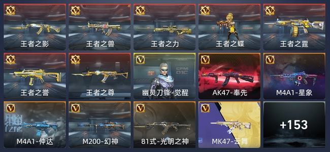 穿越火线：枪战王者V7 7王者 260英雄武器 1英雄角色 319万化 专家