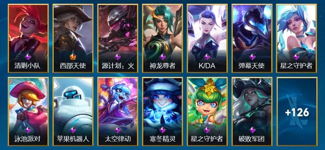 英雄联盟手游（lol手游）15传说 60史诗 139皮肤 129英雄 铂金