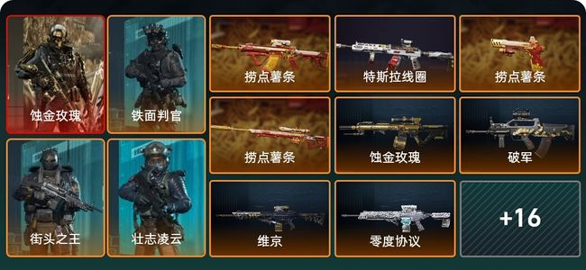 三角洲行动总资产14M 6干员外观 24传说枪械 黄金