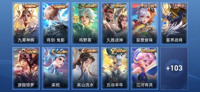 王者荣耀V2 2典藏 2传说 22史诗 114皮肤 无双王者