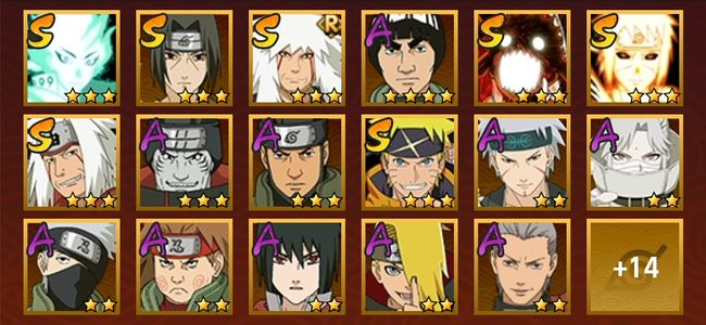 火影忍者V10 7S忍 24A忍 99忍 864S碎片 16通灵 400W战力 前500名 上忍