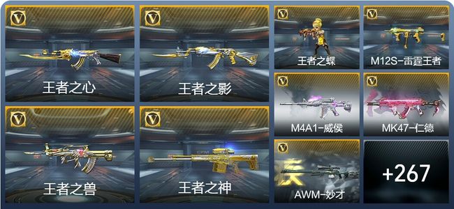穿越火线：枪战王者10王者武器 276英雄武器 6英雄角色 546万化 枪皇