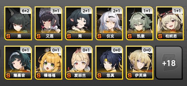 绝区零67黄 49角色黄 17S角色 14S音擎 8S邦布 女主 60