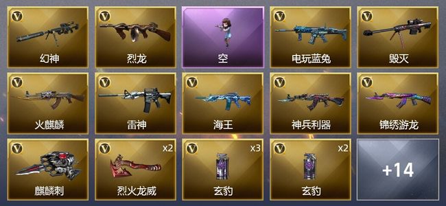 穿越火线（CF）29V武器 2V角色 9皮肤 可排位 新锐