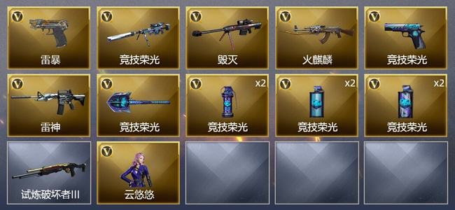 穿越火线（CF）13V武器 1V角色 4皮肤 可排位 新锐