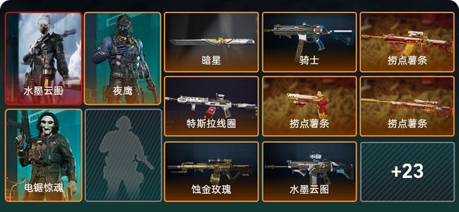 三角洲行动总资产153M 3干员外观 1传说近战 31传说枪械 钻石