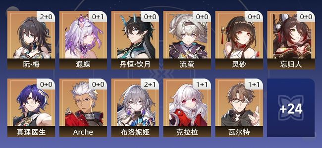 崩坏：星穹铁道29黄 19角色黄 10光锥黄 13五星角色 6五星光锥 68级 女主