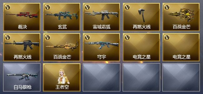 穿越火线（CF）10V武器 4皮肤 可排位 枪王