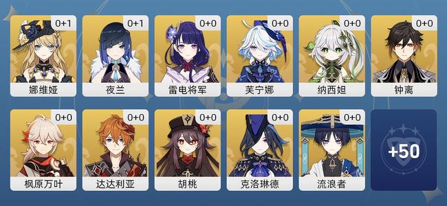 原神39黄 32角色黄 7武器黄 22五星角色 7五星武器 女主 59级