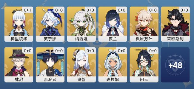 原神31黄 23角色黄 8武器黄 19五星角色 8五星武器 男主 58级