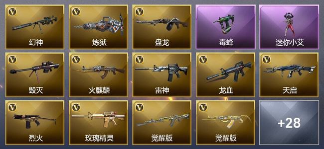 穿越火线（CF）0传说角色 0传说武器 0王者武器 1炫金武器 43V武器 19V角色 12皮肤 可排位 新锐
