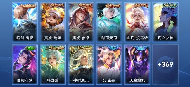 王者荣耀V8 1典藏 25传说 117史诗 382皮肤 至尊星耀IV