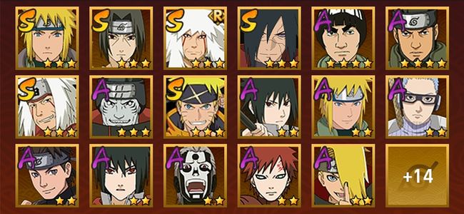 火影忍者V8 6S忍 25A忍 118忍 867S碎片 14通灵 500W战力 中忍